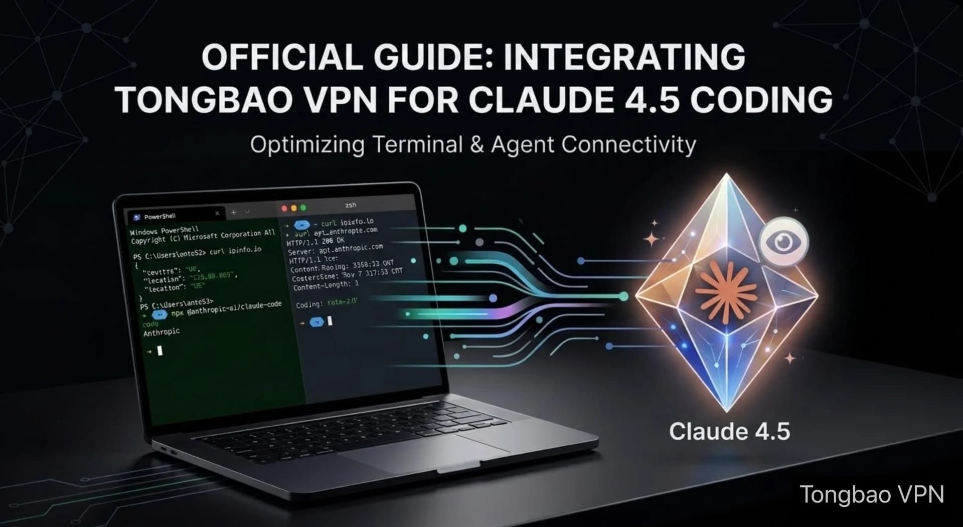 官方教學：如何配置終端代理以支援 Claude 4.5 編程 - 通宝VPN教程