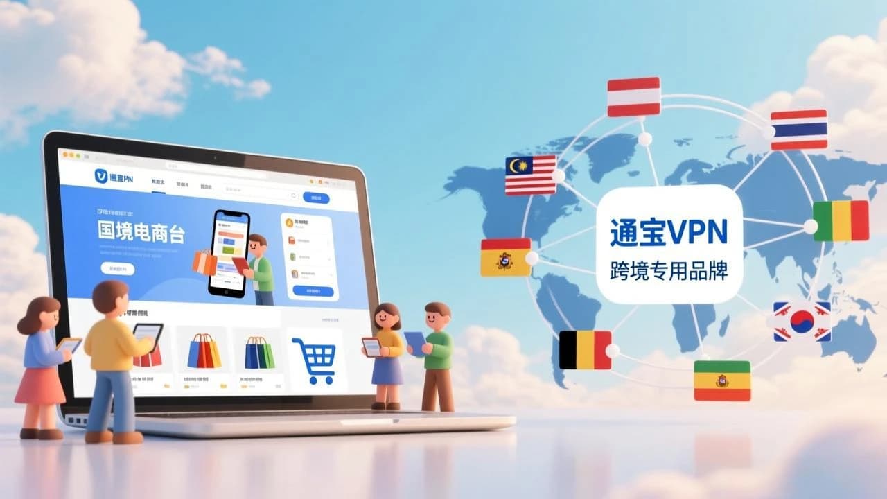 跨境电商如何选择合适的 VPN？稳定访问海外平台的实践经验 - 通宝VPN