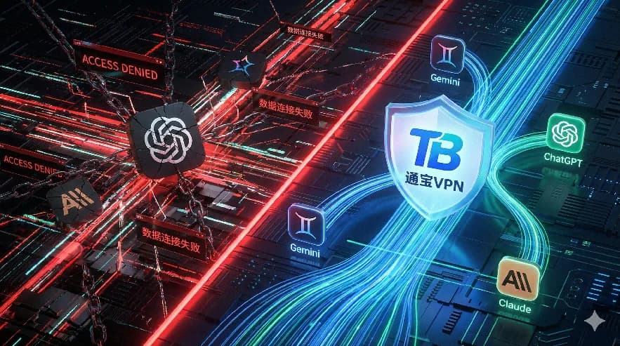 【限时】Gemini 3 Pro 大学生免费计划注册全攻略：通宝 VPN 如何保障数据连接的有效性与稳定性？ - 通宝VPN