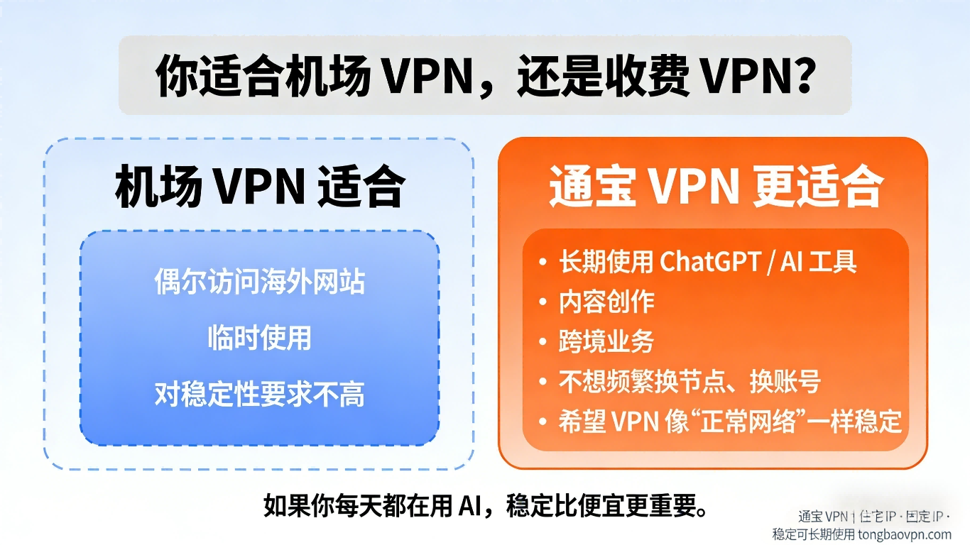 機場節點同收費 VPN 嘅分別|點解越嚟越多人揀通宝 VPN | 稳定高速网络加速 | TongBao VPN (TongBao VPN)